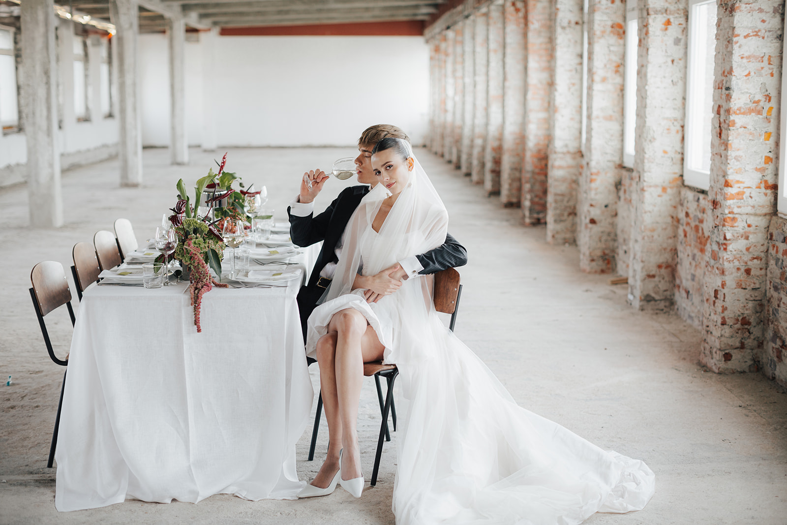 Get married in an industrial location urban wedding