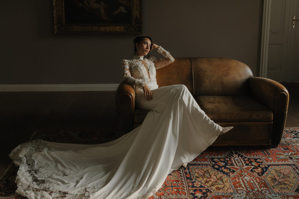 bride in photoshoot bridal